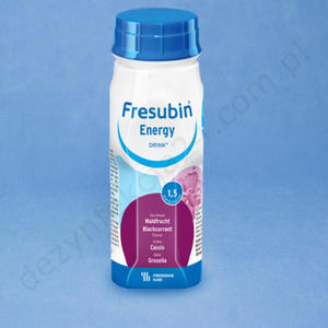 Fresubin Energy Drink Czarna Porzeczka 200 ml. (op. 4 szt.) - 2 kcal HP - 2828995106