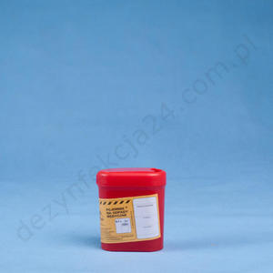 Pojemnik na odpady medyczne 0,7 L. (czerwony) - 0,7 L. Plaspol - 2828995113