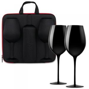 Etui na wino z kieliszkami diVinto Black - 2875971991