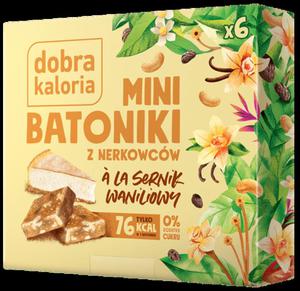 Mini batoniki z nerkowcw a'la sernik waniliowy 6x17g (102g) Dobra Kaloria - 2870233651