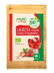 Galaretka z agarem o smaku truskawkowym BIO 38g Vitally Food - 2870328545