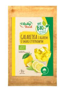 Galaretka z agarem o smaku cytrynowym BIO 38g Vitally Food - 2870328546