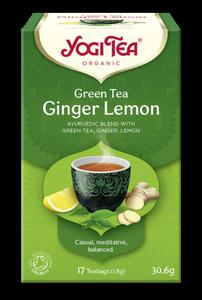 Herbata YOGI TEA Zielona imbirowo-cytrynowa (GREEN TEA GINGER-LEMON) BIO 17x1,8g - 2868843421