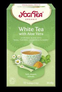 Herbata YOGI TEA Herbata biaa z aloesem (WHITE TEA with ALOE VERA) BIO 17x1,8g - 2868843427