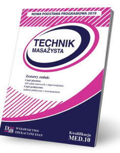 Technik masaysta - egzamin zawodowy. Kwalifikacja MED.10 - 2876508848