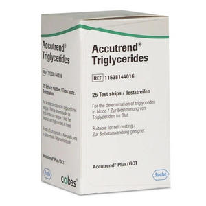 Paski do pomiaru trjglicerydw Accutrend Triglycerides Roche - 2823906259