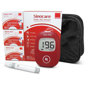 Sinocare Safe AQ Smart glukometr, 150 paskw, nakuwacz SinoDraw - 2871822411