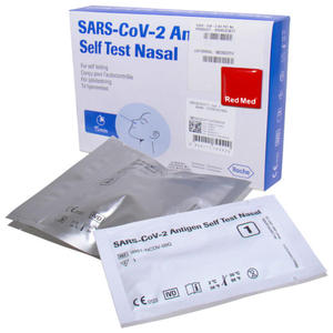 SARS-CoV-2 Antigen Self-Test Nasal Roche - 5szt - Szybki test COVID-19 z nosa do samokontroli - 2871822446