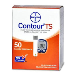 Paski Testowe do glukometru Contour TS 50szt. firmy Bayer