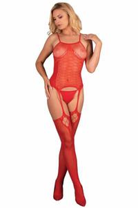 Livia Corsetti Amrin red Bodystocking - 2862756691