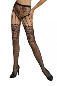 Passion Strip Panty Eco S004 black Rajstopy - 2867451163