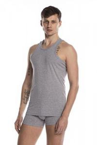 Lama tank top M 4002TT03 szara koszulka mska - 2877341129