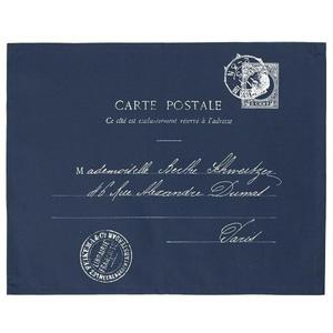 Serweta / podkadka French Home - Carte Postale - granatowa