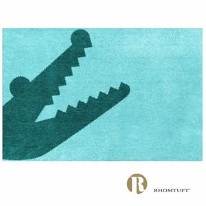 Dywanik azienkowy Rhomtuft - Croc - niebieski morski