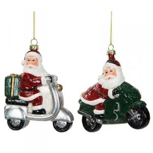 Bombka / zawieszka na choink - Vintage Christmas Motorcycle - komplet 2 szt. - 2871668476