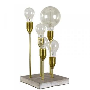 Lampa stoowa z betonu - Husby - zota - 2832173322