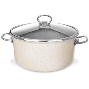 Garnek emaliowany 24cm 4.5L z powok granitow ORION 113145 - 2875376483