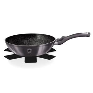 Patelnia wok granitowa 28cm BERLINGER HAUS Metallic Line Carbon Pro BH-6900 - 2867316656