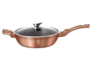 Patelnia z powok granitow 28cm BERLINGER HAUS Metallic Line Rosegold BH-1518-N - 2850967531