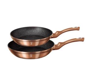 Zestaw 2 patelni granitowych 22/26cm BERLINGER HAUS Metallic Line Rosegold BH-1611-N - 2860867921