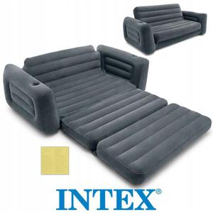 Sofa dmuchana fotel rozkadany materac dwuosobowy Intex 66552 - 2861743233