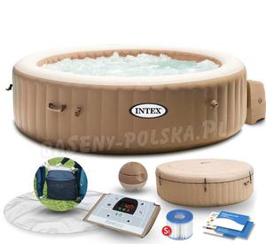 Dmuchane SPA jacuzzi 6 osobowy 216 x 71 cm INTEX 28428 pokrywa 140 dysz - 2862956964