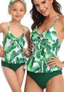 Bikini mama crka z zielonymi liciami 0070 - 2860052604