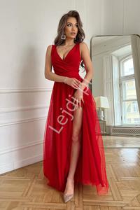 Czerwona suknia na studniwk, wesele, sylwestra HB248 - 2877844184