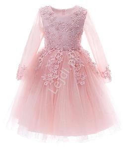 Rowa sukienka dla dziewczynki na wesele, modna sukienka dziecica a683 - 2878747687