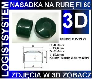 Nasadka okrga 60 na rur fi 60mm - 2827422670