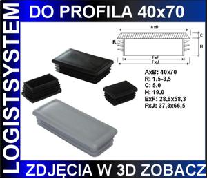 Zalepka prostoktna 40x70 - 2827422617