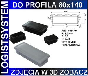 Zalepka prostoktna 80x140 - 2827422619