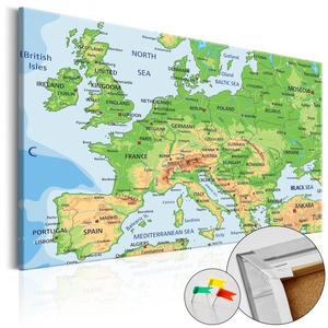 Obraz na korku - Europa [Mapa korkowa] - 2856740949
