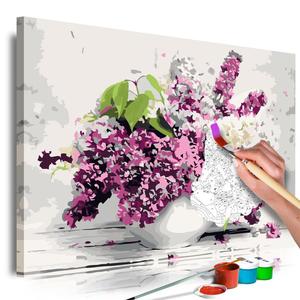 Obraz do samodzielnego malowania - Wazon i kwiaty - 2861751043