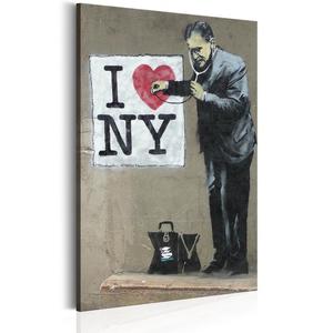 Obraz - I Love New York by Banksy OBRAZ NA PTNIE WOSKIM - 2861751116