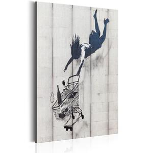 Obraz - Shop Til You Drop by Banksy OBRAZ NA PTNIE WOSKIM - 2861751118