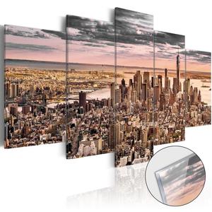Obraz na szkle akrylowym - Nowy Jork: Poranne niebo [Glass] - 2861753247