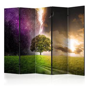 Parawan 5-czciowy - Magiczne drzewo II [Room Dividers] - 2861753502