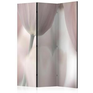 Parawan 3-czciowy - Tulips fine art - black and white [Room Dividers] - 2861754796