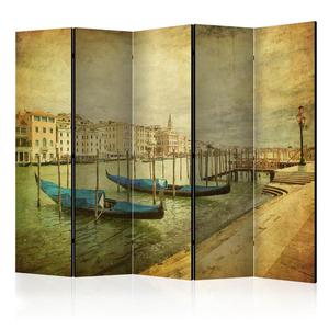 Parawan 5-czciowy - Grand Canal, Venice (Vintage) II [Room Dividers] - 2861755933