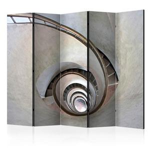 Parawan 5-czciowy - White spiral stairs II [Room Dividers] - 2861755936