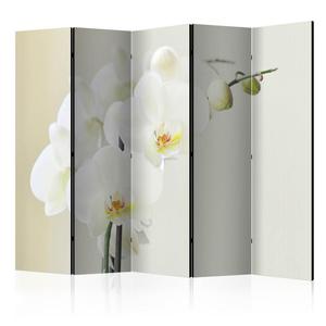 Parawan 5-czciowy - Biaa orchidea II [Room Dividers] - 2861755945