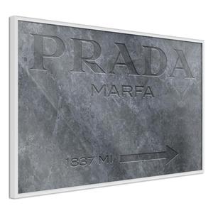 Plakat - Prada (szary) - 2861759033