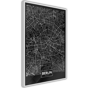 Plakat - Plan miasta: Berlin (ciemny) - 2861759444