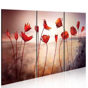 Obraz - Bright red poppies OBRAZ NA PTNIE WOSKIM - 2853408823