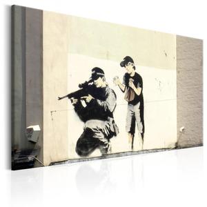 Obraz - Sniper and Child by Banksy OBRAZ NA PTNIE WOSKIM - 2853410651