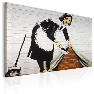 Obraz - Maid in London by Banksy OBRAZ NA PTNIE WOSKIM - 2853410652