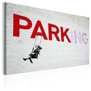 Obraz - Parking Girl Swing by Banksy OBRAZ NA PTNIE WOSKIM - 2853410653