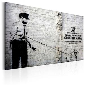 Obraz - Graffiti Area (Police and a Dog) by Banksy OBRAZ NA PTNIE WOSKIM - 2853410654