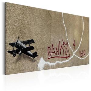 Obraz - Love Plane by Banksy OBRAZ NA PTNIE WOSKIM - 2853410655